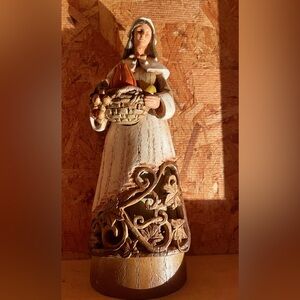 Rustic Cream and Brown Harvest Figurine